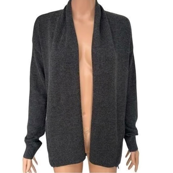 Banana Republic Women’s Open Cardigan Sweater w/ Side Zips. Grey. XS - Picture 1 of 16
